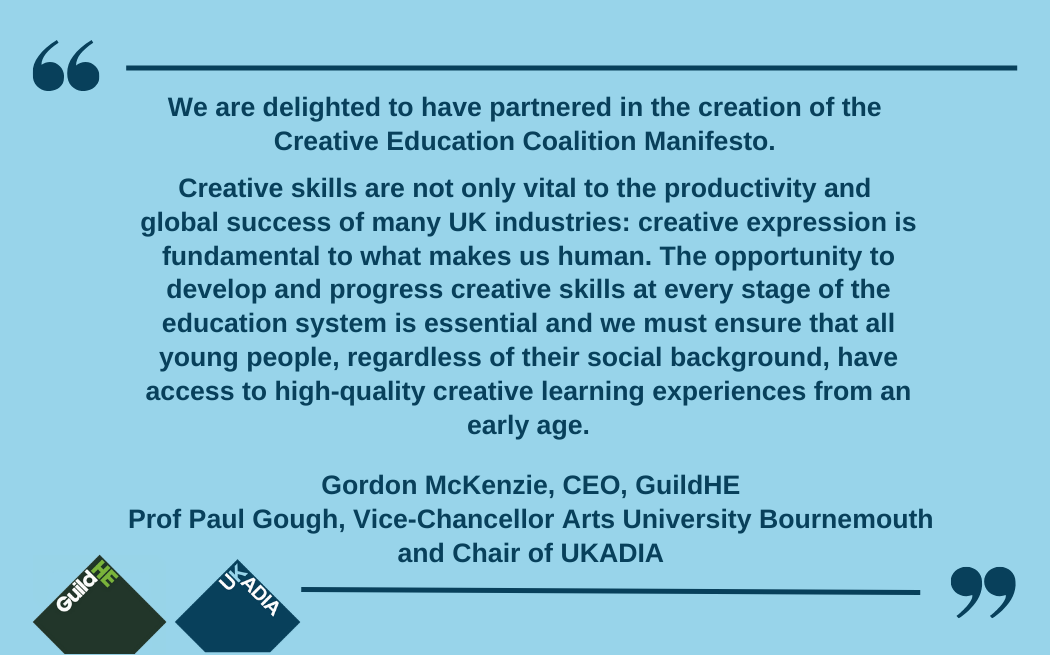#ArtIsEssential campaign coalition launch Creative Education Manifesto